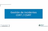 Gestión de Incidentes de Seguridad de la Información - CERT / CSIRT