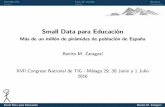 Small Data para Educación: Más de un millón de pirámides de población de España
