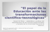 Transformaciones científico tecnológicas y educación