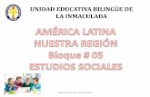 UEBLI América latina nuestra región bloque 5 quinto de básica