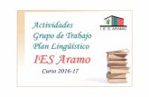 Actividades Plan Lingüístico-IES- Aramo-2016-17