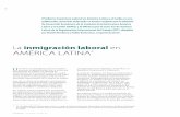 La inmigración laboral en AMÉRICA LATINA - · PDF filede la OIT, y Jürgen Weller, Jefe de la Unidad de Estudios del Empleo de la División de Desarrollo Económico de . ... peso