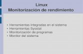Linux Monitorización de rendimiento - dsi.uclm.es en linux.pdf · están ejecutando en el sistema y el uso que están haciendo de los ... Dependencias Ocultar y mostrar procesos