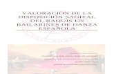 VALORACIÓN DE LA DISPOSICIÓN SAGITAL DEL Web view · 2014-09-01Valoración de la disposición sagital del raquis en bailarinas de Danza Española. Máster en Educación Físico