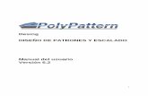 Desing DISEÑO DE PATRONES Y ESCALADO Manual del · PDF file3 CONTENIDO PRIMERA PARTE Comenzando CAPÍTULO 1 Una visión general de PolyPattern-Design El ambiente de PolyPattern-Design