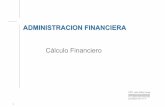 ADMINISTRACION FINANCIERA - Facultad de Ciencias ... · PDF file• TASA DE INTERES. Qué determina la tasa de ... rendimiento de la operación: precio del uso del capital en un ...