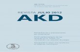 REVISTA JULIO 2012 AKD - akd.org.ar · PDF fileAKDREVISTA JULIO 2012 AÑO 18 N°50 ORGANO DE DIFUSIÓN DE LA ASOCIACIÓN DE KINESIOLOGÍA DEL DEPORTE Rehabilitación y entrenamiento