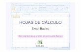 HOJAS DE CÁLCULO - personales.unican.espersonales.unican.es/corcuerp/Senior/Excel_Senior.pdf · • La hoja de cálculo es uno de los distintos tipos de Introducción a Excel 13