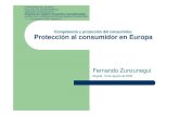 Competencia y protección del consumidor. Protección al ... · PDF fileF. Zunzunegui 1) Ideas previas ¿A quien se protege? zEn la Unión Europea se protege al cliente no profesional:
