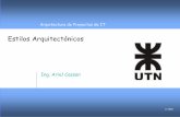 Arquitectura de Software - APIT-UTNapit.wdfiles.com/local--files/start/03_apit_estilos_arquitectonic... · 10 Arquitectura de Proyectos de IT DataFlow - Batch Sequential Los pasos