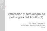 Valoración y semiología de patologías del Adulto (2) · PDF filepuede haber activación del sistema nervioso simpático.! Edema! ... Se introduce un catéter venoso (femoral o subclavia)
