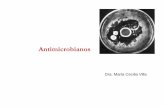 Antimicrobianos - microbiologiaunvimede... · Método de difusión en agar (Kirby-Bauer) Preparación del medio ... equivalente a 15 diluciones, y del otro lado presenta una escala