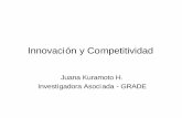 Innovación y Competitividad - GIZ - CEPALgiz-cepal.cl/files/taller_id/juana_kuramoto_rd.pdf · Innovación, productividad y competitividad (2)" En los modelos de crecimiento end