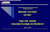 MERCADO ELÉCTRICO EN CHILE Ángel Arias … Mercado Eléctrico en Chile Organismos Reguladores SEC: Fiscaliza el cumplimiento de las disposiciones legales, reglamentarias, y normas