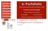 Autoevaluación Cognición social: Inteligencias mú · PDF file2 INTRODUCCIÓN Inteligencias múltiples Hablaremos de la clasificación que realizo Howard Gardner sobre los tipos
