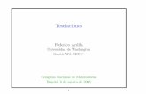 Federico Ardila - Mathematicsmath.sfsu.edu/federico/Talks/bogota.pdf · Teselaciones El tablero y las ﬁchas deber´ıan ser interesantes matem´aticamente. E.g., los 12 pentomin´os