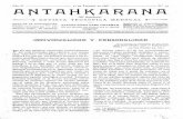 A AHTAHKARANñ - · PDF file10 ANTHAKARANA mantiene juntas en un organismo definido; es el aliento de vida en el organismo, la parte del Aliento Universal de Vida que se apropia el