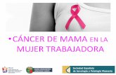 CÁNCER DE MAMA EN LA MUJER · PDF file• El Cáncer de Mama es la neoplasia ... Mapa de mortalidad Cáncer de Mama • BMC Cancer López-Abente et al.; ... además del sexo, edad,