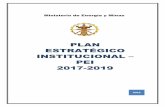 PLAN ESTRATÉGICO INSTITUCIONAL – PEI 2017-2019intranet2.minem.gob.pe/web/Transparencia/archivos/PEI/PEI_2017... · El Plan Estratégico Institucional – PEI del Ministerio de