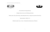 Facultad de Química Departamento de Bioquímica Manual · PDF fileSección 1 Introducción al laboratorio de Bioquímica Reporte científico ... Purificación de la enzima lactato