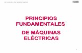 PRINCIPIOS FUNDAMENTALES DE MÁQUINAS · PDF file3 F =q.v.B.senϕ Fuerza del campo magnético sobre una carga móvil Si la carga se mueve en la dirección del campo , este no ejerce