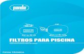 FILTROS PARA PISCINA -   · PDF fileconstrucciÓn en fibra de vidrio ficha tÉcnica filtros para piscina fpf35t, fpf40l, fpf48l y fpf55l