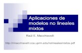 Aplicaciones de modelos no lineales mixtos - …academic.uprm.edu/rmacchia/nolinealesmixtos.pdf · Familias de funciones no lineales: curvas de crecimiento ... En este caso se suelen