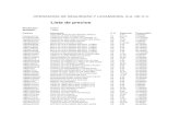 Lista de precios - · PDF fileLista de precios Productos: Todos Almacén: Todos Producto Descripción U. S. Existencia Precio público-- FACTURA SEGUN DOCUMENTO ANEXO - - 0.00 0.000000