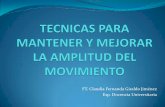 FT. Claudia Fernanda Giraldo Jiménez Esp. Docencia ... · PDF filealrededor de la articulación, modificando el agarre si hay dolor. ... Cuando la extremidad está bajando, los antagonistas