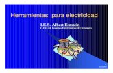 Herramientas para electricidad - educa.jcyl.es filetornillos. 9/25/2005 16 Alicates: Punta Alicates que tienen superficies de contacto planas y en su extremo más distal es de forma