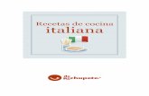 Recetas de cocina italiana - Recetas de · PDF fileTIEMPO DE PREPARACIÓN: 30 MIN 1,2 EUROS/PERSONA PREPARACIÓN FÁCIL 4 PERSONAS Recetas de rechupete Tomates asados sobre brioche
