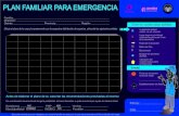 PLAN FAMILIAR PARA EMERGENCIA - · PDF fileBomberos PNP Vecino ... (durante los primeros 5 min de evacuación) ... Botiquín de primeros auxilios (incluir medicinas que requiere algún