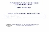 PROGRAMACIONES DOCENTES 2013-2014 EDUCACIÓN · PDF fileEducación Infantil (Segundo Ciclo) Área: Conocimiento del entorno 0. Contribución de los objetivos del área al desarrollo