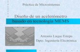 Diseño de un acelerómetro basado en tecnología · PDF fileDiseño de un acelerómetro basado en tecnología MEMS Antonio Luque Estepa Dpto. Ingeniería Electrónica Práctica de