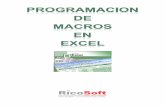 Curso de Programación de Macros en Excel · PDF fileAlfredo Rico – RicoSoft - 2011 4 Unidad 1. Las herramientas del Excel Introducción Antes de ingresar al desarrollo del Lenguaje