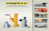 Equipo de elevación mecánica y posicionamientosutec.net/support/catalogos/simplex/simplex.pdf · 2 Diseño de cremallera y trinquete El mecanismo de trinquete se utiliza para crear