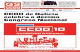 CCOO de Galicia celebra o décimo Congreso · PDF fileTras comentar os principais ... visións do cadro macroeconó - mico que realiza a Consellaría de Facenda, ... un punto da primeira
