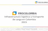 Infraestructura logística y transporte de carga en ... Colombia para... · Más de 143 millones de toneladas exportadas vía marítima en 2014 Fuente: DANE - 2015 98,2% de la carga