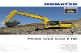 Excavadora hidráulica PC450-8/LC-8/LC-8 HDSistema hidráulico Komatsu integrado La excavadora PC450-8 es una máquina de gran eﬁ cacia y produc-tividad, cuyos principales compo-