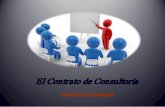 El Contrato de Consultoría - Espacio de Andrés Eduardo Cusi · PDF filecualquier tema elegido por el de parte de la Consultora, dictamen ... en el contrato de locación de ... 12.