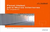 Panel Hebel para Muros · PDF filerecomienda la implementación de muros dobles y el uso de materiales aislantes acústicos; la separación entre muros y la densidad y espesor de la