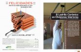 análisis El Ladrillo Cerámico en Divisiones · PDF filela mayoría de trabajos de albañilería. Este ... separaciones fijas de interiores en las edificaciones. ... y en todos aquellos