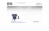 YSI Manual de Medición de Oxígeno Disuelto -   · PDF fileque permite que los gases entren. Cuando un voltaje polarizante se aplica al sensor el oxígeno de los