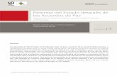 Reforma del Estado después de los Acuerdos de  · PDF fileConciliación Nacional (PCN) – al bipartidismo polarizante (Córdova, Ramos y Loya 2007) con dos partidos políticos