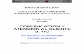 COMUNICACIÓN Y ATENCIÓN AL CLIENTE (CYA) · PDF fileAplicar técnicas de comunicación y ... 5 Se establece y aplica ... Distinción de las distintas orientaciones de la actividad
