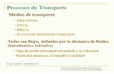 Procesos de Transporte - usuarios.geofisica.unam.mxusuarios.geofisica.unam.mx/cecilia/CT-SeEs/13ProcTransporte.pdf · La carga de sedimentos y la propia energía del flujo del agua