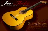 Maestro Artesano - Guitarras Juan · PDF fileFlamenca Negra 146 M ... Guitarra profesional de Sándalo (ciprés) macizo y tapa especial maciza de abeto de Alemania. Color naranja suave