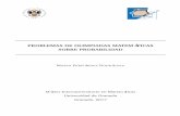 PROBLEMAS DE OLIMPIADAS MATEMÁTICAS SOBRE …anillos/textos/pdf/2017/Probabilidad.pdf · importantes relacionados con combinatoria y el cálculo de probabilidades. ... nacionales
