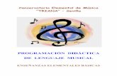 Conservatorio Elemental de Música “TRIANA” – Sevilla · PDF filedesarrollo de la entonación y de la audición, por la importancia que, en cuanto ... La enseñanza de la materia