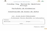 Conalep Ing. Bernardo Quintana Arrioja · PDF fileConstrucción de Base de datos 8 Unidad de aprendizaje: 2. Gestión y aprovechamiento de la información de las bases de datos. Propósito